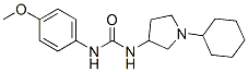 CAS 登录号：19985-19-4， 1-(1-环己基-3-吡咯烷基)-3-(4-甲氧基苯基)脲