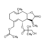 CAS#: 20055-57-6, [(3aR,4R,5Z,9E,11aS)-6-(Acetoxymethyl)-10-Methyl-3-Methylene-2-Oxo-3A,4,7,8,11,11A-Hexahydrocyclodeca[b]Furan-4-Yl] 2,3-Dihydroxy-2-Methyl-Propanoate