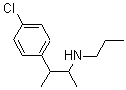 CAS 登录号：20110-30-9， P-氯-alpha,beta-二甲基-N-丙基苯乙胺