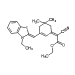 CAS#: 20159-49-3, Ethyl (2Z)-Cyano{3-[(Z)-(3-Ethyl-1,3-Benzothiazol-2(3H)-Ylidene)Methyl]-5,5-Dimethyl-2-Cyclohexen-1-Ylidene}Acetate