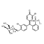CAS 登录号：201685-76-9， 钠2-[(Z)-[4-(alpha-L-别吡喃糖基氧基)-3-氯苯基](3-氯-4-氧代-2,5-环己二烯-1-亚基)甲基]苯磺酸酯