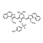 CAS 登录号：202135-13-5， 1-乙基-2-[(E)-{3-[(Z)-(1-乙基萘并[1,2-d][1,3]噻唑-2(1H)-亚基)甲基]-2,5,5-三甲基-2-环己烯-1-亚基}甲基]萘并[1,2-d][1,3]噻唑-1-鎓4-甲基苯磺酸酯