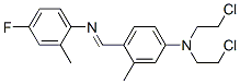 CAS 登录号：2024-08-0， N,N-二(2-氯乙基)-4-[(4-氟-2-甲基苯基)亚氨基甲基]-3-甲基苯胺