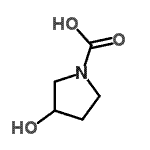 CAS#: 202524-01-4, 3-Hydroxy-1-Pyrrolidinecarboxylic Acid
