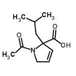 CAS#: 203051-17-6, 1-Acetyl-2-Isobutyl-2,5-Dihydro-1H-Pyrrole-2-Carboxylic Acid