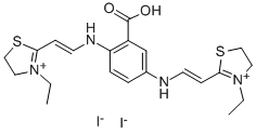 CAS#: 20328-87-4, 2,2'-[(2-Carboxy-p-Phenylene)Bis(Iminovinylene)]Bis[3-Ethyl-4,5-Dihydrothiazolium] Diiodide