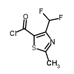 CAS#: 203448-82-2, 4-(Difluoromethyl)-2-Methyl-1,3-Thiazole-5-Carbonyl Chloride