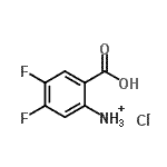 CAS#: 20372-64-9, (2-carboxy-4,5-difluoro-phenyl)ammonium chloride