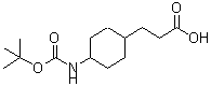 CAS#: 204245-65-8, 3-[4-({[(2-Methyl-2-Propanyl)Oxy]Carbonyl}Amino)Cyclohexyl]Propanoic Acid