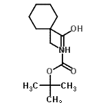 CAS#: 204514-23-8, 1-[({[(2-Methyl-2-Propanyl)Oxy]Carbonyl}Amino)Methyl]Cyclohexanecarboxylic Acid