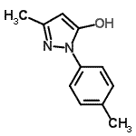 CAS 登录号：2046-03-9， 3-甲基-1-(4-甲基苯基)-1H-吡唑-5-醇