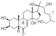 CAS#: 20512-31-6, (22R)-2beta,3beta,14,20,22,26-Hexahydroxy-5beta-Ergost-7-En-6-One
