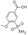 CAS 登录号：20532-06-3， 3-(氨基磺酰基)-4-甲氧基苯甲酸