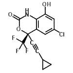 CAS#: 205754-32-1, (4S)-6-Chloro-4-(Cyclopropylethynyl)-8-Hydroxy-4-(Trifluoromethyl)-1,4-Dihydro-2H-3,1-Benzoxazin-2-One