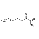 CAS 登录号：205807-77-8， (6E)-6-辛烯-2,3-二酮