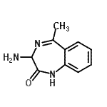CAS#: 205989-36-2, 3-Amino-5-Methyl-1,3-Dihydro-2H-1,4-Benzodiazepin-2-One