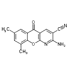 CAS#: 206658-82-4, 2-Amino-7,9-Dimethyl-5-Oxo-5H-Chromeno[2,3-b]Pyridine-3-Carbonitrile