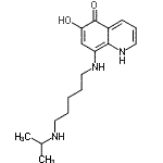 CAS 登录号：20684-26-8， 6-羟基-8-{[5-(异丙基氨基)戊基]氨基}-5(1H)-喹啉酮