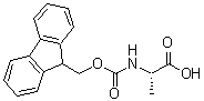 CAS 登录号：207291-76-7， N-[(9H-芴-9-基甲氧基)羰基]-L-丙氨酸