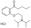CAS#: 20809-26-1, 1-[2-[2-(Di(Propan-2-Yl)Amino)Ethoxy]Phenyl]Pentan-1-One Hydrochloride