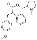 CAS#: 20811-88-5, 1-Methyl-2-Pyrrolidinemethanol (3-(4-Methoxyphenyl)-2-Phenyl)Propionate