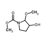 CAS#: 208648-94-6, Methyl 3-Hydroxy-2-Methoxy-1-Pyrrolidinecarboxylate