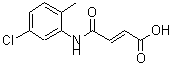 CAS 登录号：208663-08-5， (2E)-4-[(5-氯-2-甲基苯基)氨基]-4-氧代-2-丁烯酸