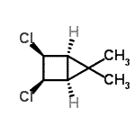 CAS 登录号：20874-39-9， (1R,2S,3R,4S)-2,3-二氯-5,5-二甲基双环[2.1.0]戊烷