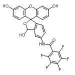 CAS#: 209540-56-7, 2,3,4,5,6-Pentafluoro-N-(3,3',6'-Trihydroxy-3H-Spiro[2-Benzofuran-1,9'-Xanthen]-5-Yl)Benzamide
