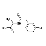 CAS 登录号：209995-96-0， N-[(3-氯苯基)乙酰基]-L-丙氨酸