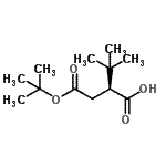 CAS#: 210048-06-9, (2S)-3,3-Dimethyl-2-{2-[(2-Methyl-2-Propanyl)Oxy]-2-Oxoethyl}Butanoic Acid