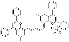 CAS#: 21016-19-3, 8-[5-(6,7-Dihydro-6-Methyl-2,4-Diphenyl-5H-1-Benzopyran-8-Yl)Penta-2,4-Dienylidene]-5,6,7,8-Tetrahydro-6-Methyl-2,4-Diphenyl-1-Benzopyrylium Perchlorate
