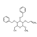 CAS#: 210297-56-6, Methyl 2-O-Allyl-3,4-Di-O-Benzylhexopyranoside