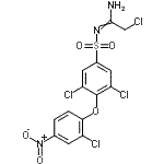CAS#: 210411-44-2, 2-Chloro-N'-{[3,5-Dichloro-4-(2-Chloro-4-Nitrophenoxy)Phenyl]Sulfonyl}Ethanimidamide