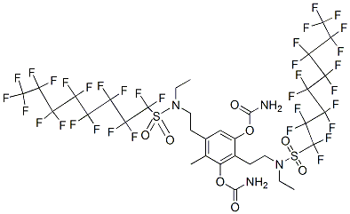 CAS#: 21055-88-9, Bis[2-[Ethyl[(Heptadecafluorooctyl)Sulphonyl]Amino]Ethyl] (4-Methyl-1,3-Phenylene)Biscarbamate