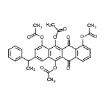 CAS#: 21127-34-4, 6,11-Dioxo-3-(1-Phenylethyl)-6,11-Dihydrotetracene-1,5,10,12-Tetrayl Tetraacetate