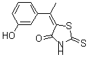 CAS 登录号：21147-57-9， 5-(M-羟基-alpha-甲基苄亚基)-2-硫酮噻唑烷-4-酮