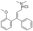 CAS 登录号:21165-51-5, 1-(邻茴香基)-1-苯基-3-二甲基氨基丙-1-烯盐酸盐