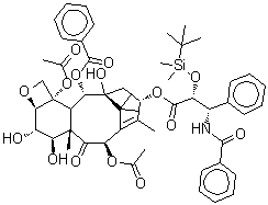 CAS#: 211732-86-4, (2alpha,3xi,5beta,6alpha,7beta,10beta,13alpha)-4,10-Diacetoxy-13-{[(2R,3S)-3-(benzoylamino)-2-{[dimethyl(2-methyl-2-propanyl)silyl]oxy}-3-phenylpropanoyl]oxy}-1,6,7-trihydroxy-9-oxo-5,20-epoxytax-11-en-2-yl benzoate