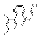 CAS 登录号：212139-07-6， 2-(2,4-二氯苯基)-3-硝基异烟酸