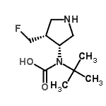 CAS#: 213388-73-9, [(3R,4R)-4-(Fluoromethyl)-3-Pyrrolidinyl](2-Methyl-2-Propanyl)Carbamic Acid
