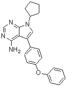 CAS 登录号：213743-31-8， 7-环戊基-5-(4-苯氧基苯基)-7H-吡咯并[2,3-d]嘧啶-4-胺