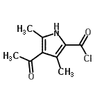 CAS#: 213767-39-6, 4-Acetyl-3,5-Dimethyl-1H-Pyrrole-2-Carbonyl Chloride