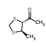 CAS 登录号：213821-12-6， 1-[(4R,5R)-5-甲基-1,3-二噻戊环-4-基]乙酮