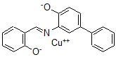 CAS 登录号：21405-81-2， [3-[(2-羟基苄亚基)氨基][1,1'-联苯]-4-醇(2-)-N,O,O']铜
