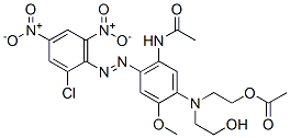 CAS#: 21429-42-5, 2-[[5-Acetamido-4-[(2-Chloro-4,6-Dinitrophenyl)Azo]-2-Methoxyphenyl](2-Hydroxyethyl)Amino]Ethyl Acetate