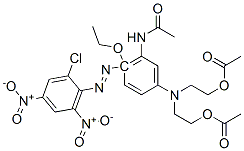 CAS#: 21429-43-6, 2,2'-[[5-Acetamido-4-[(2-Chloro-4,6-Dinitrophenyl)Azo]-4-Ethoxyphenyl]Imino]Diethyl Diacetate