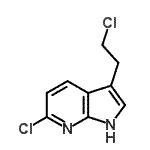 CAS#: 214603-97-1, 6-Chloro-3-(2-Chloroethyl)-1H-Pyrrolo[2,3-b]Pyridine