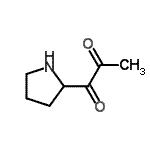 CAS#: 214782-66-8, 1-(2-Pyrrolidinyl)-1,2-Propanedione