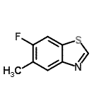 CAS#: 214855-13-7, 6-Fluoro-5-Methyl-1,3-Benzothiazole